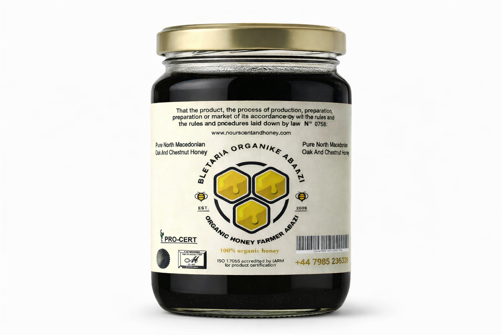 Pure North Macedonian Oak and Chestnut Honey