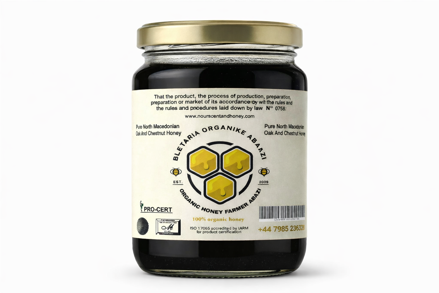 Pure North Macedonian Oak and Chestnut Honey