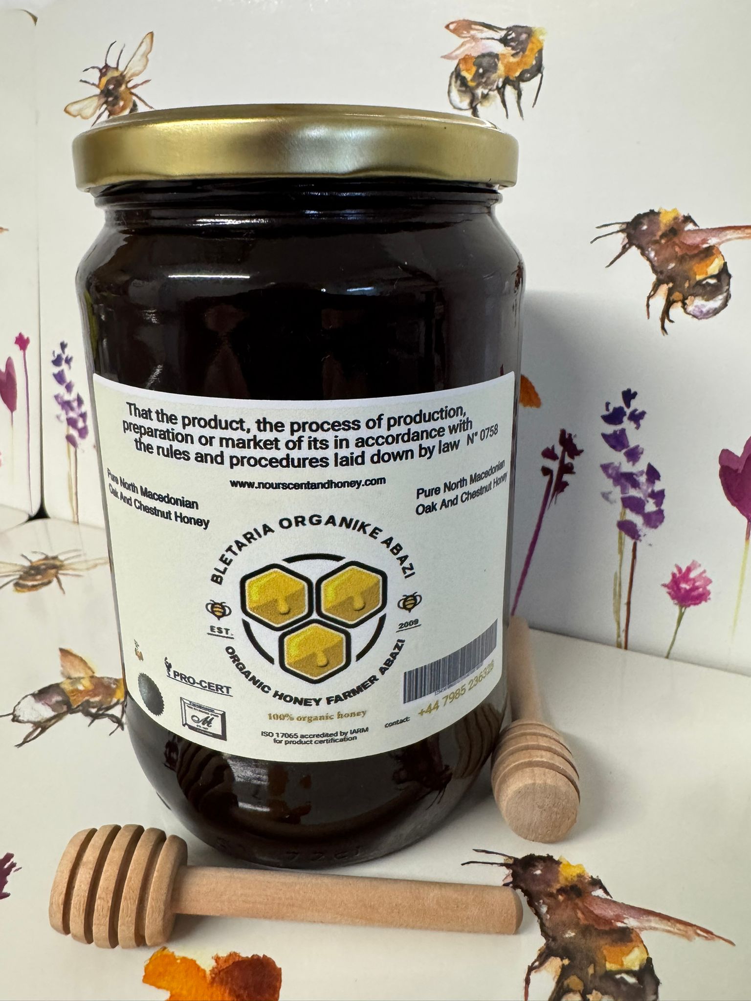 Pure North Macedonian Oak and Chestnut Honey